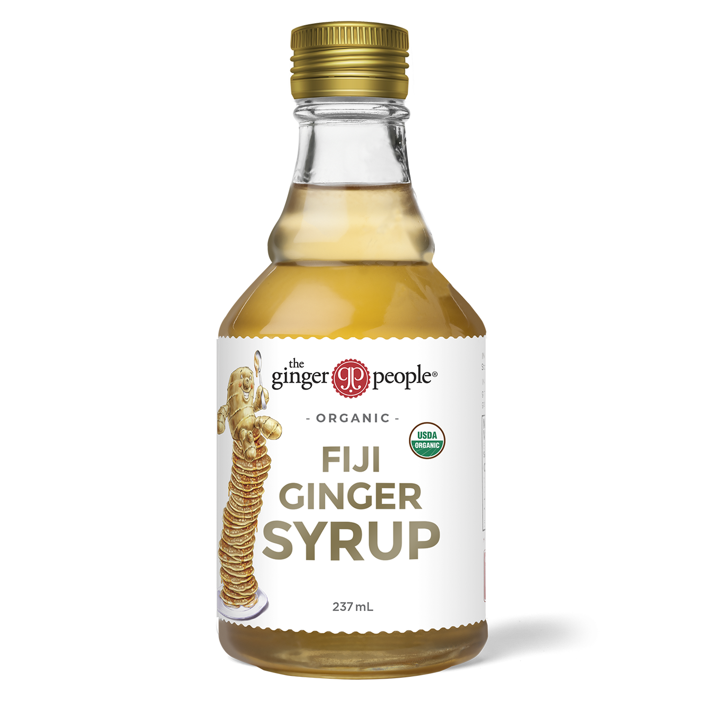 The Ginger People Organic Fiji Ginger Syrup, 237ml (Glass Bottle)