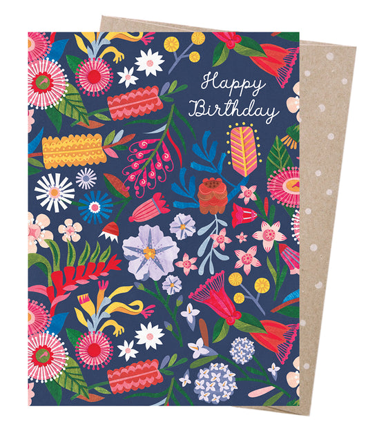 Earth Greetings Botanical Beauty Card, Andrea Smith Collection (Includes One Card & One Kraft Envelope)