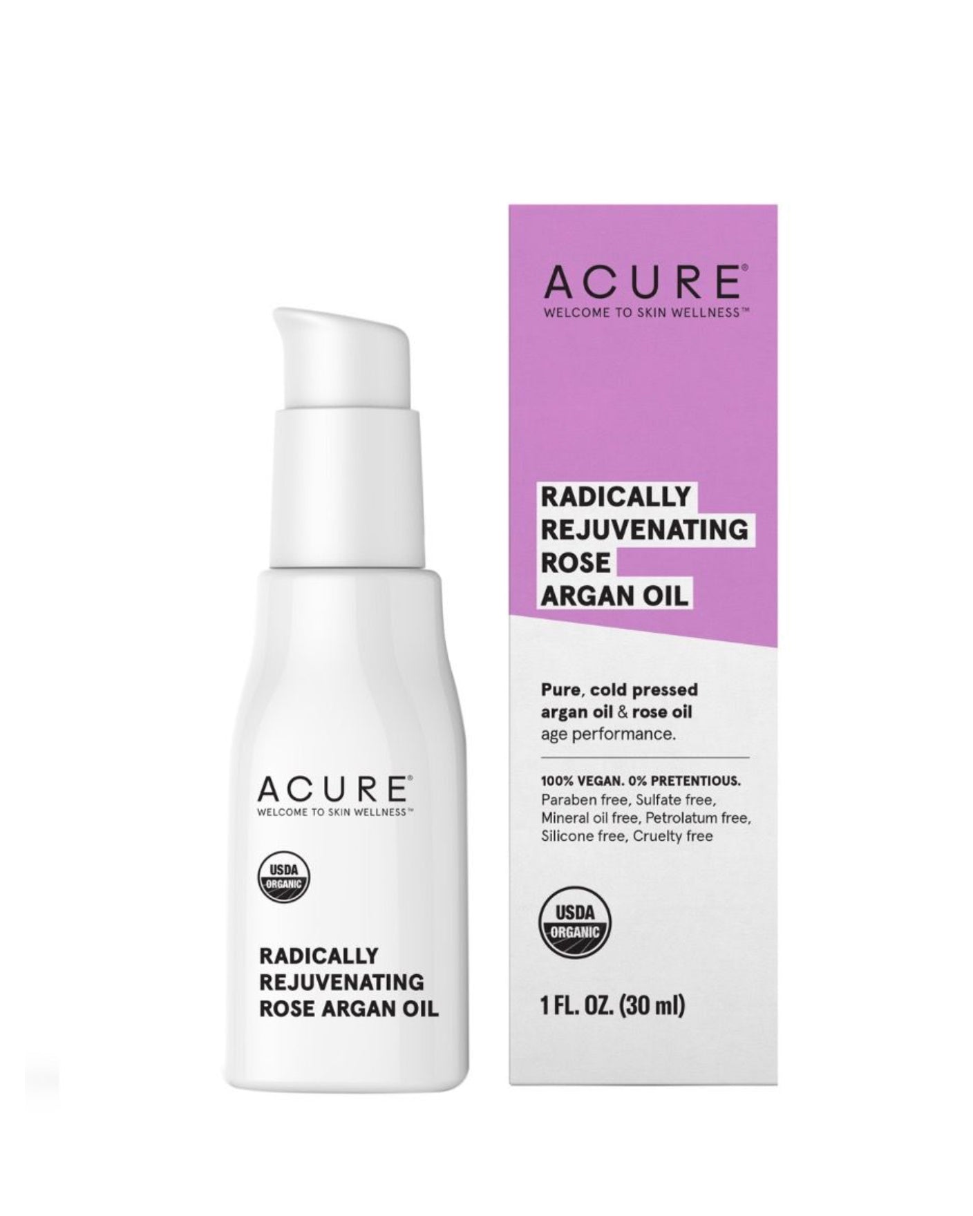 Acure Radically Rejuvenating Rose Argan Oil 30ml