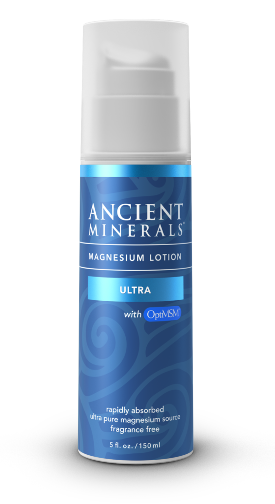 Ancient Minerals Magnesium (50%) Lotion Ultra 150ml, With MSM Rapidly Absorbed