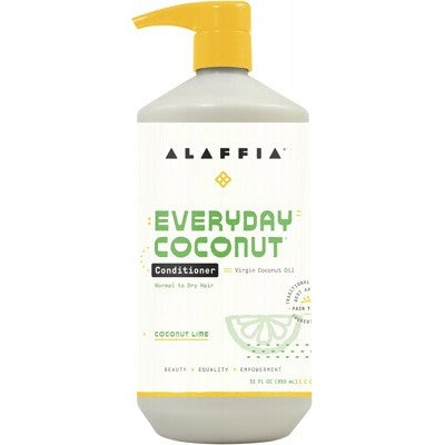 Alaffia Everyday Coconut Conditioner 950ml, Coconut Lime Fragrance