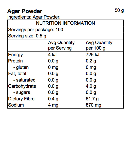 Pacific Harvest Agar Powder (India), 50g