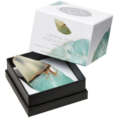 Summer Salt Body Crystal Soap 155g, Aquamarine - Lemongrass Fragrance