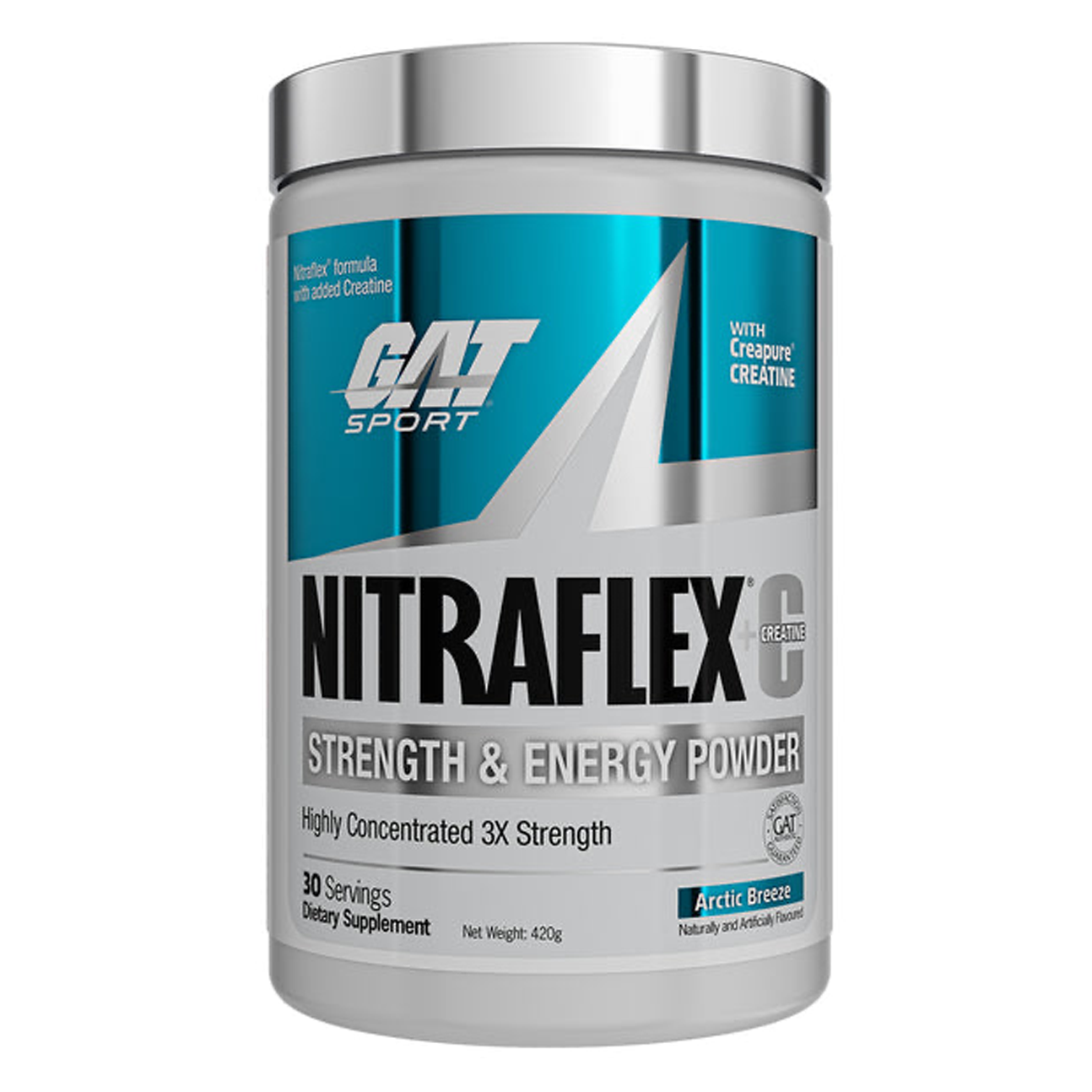 GAT Sport Nitraflex+C Pre-Workout 30 Serves, Arctic Breeze