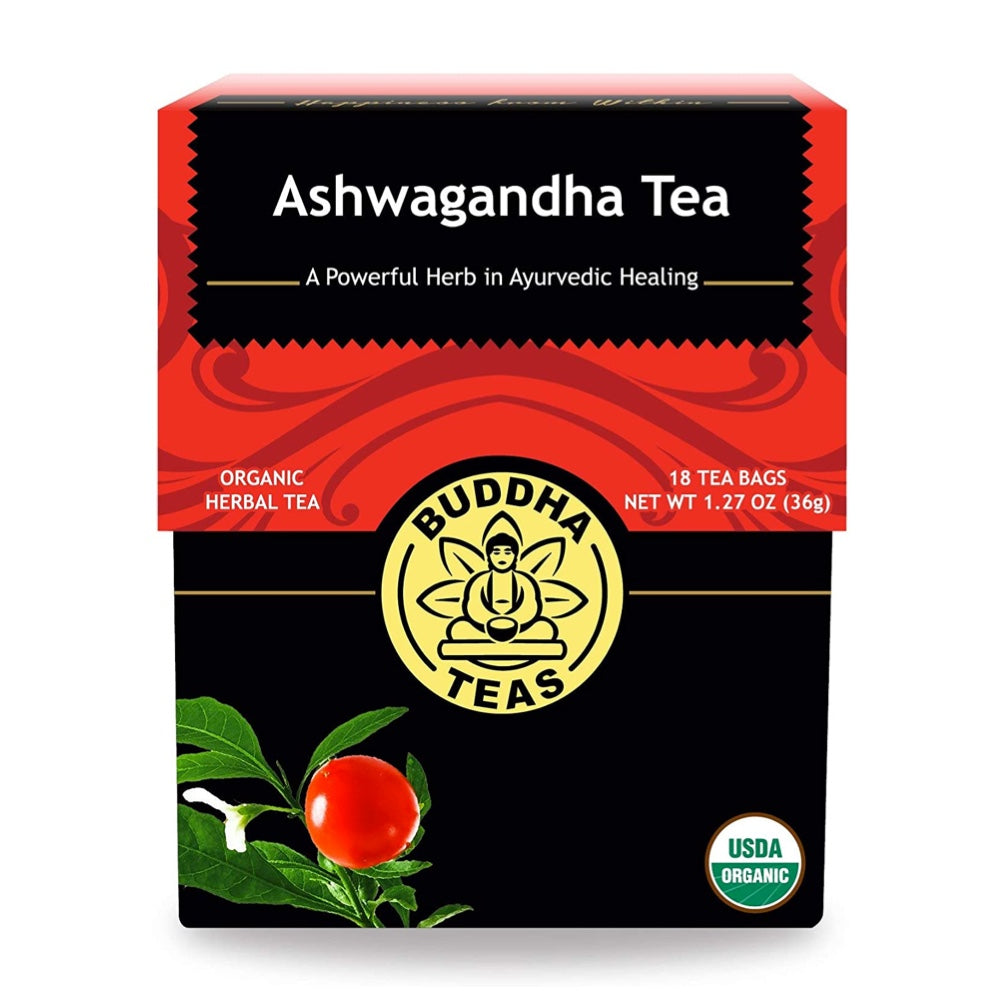 Buddha Teas Herbal Tea 18 Tea Bags, Traditional Indian Ashwagandha Blend