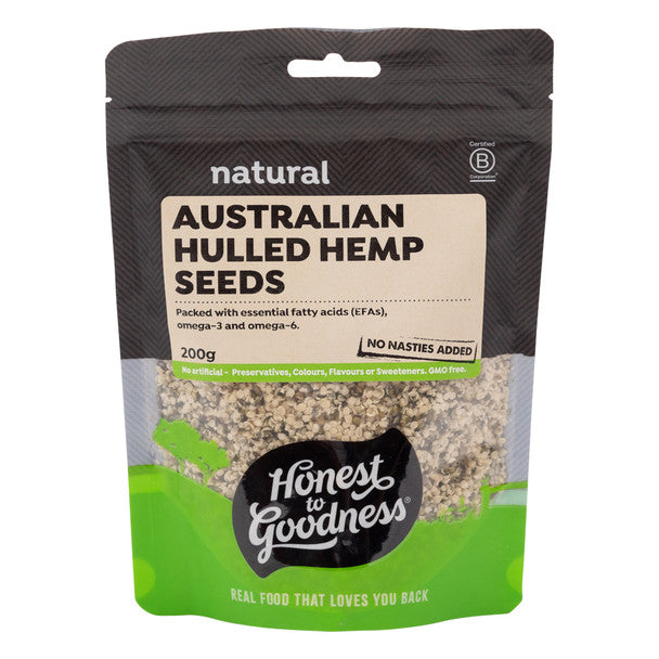 Honest To Goodness Hulled Hemp Seeds 200g Or 800g, Australian