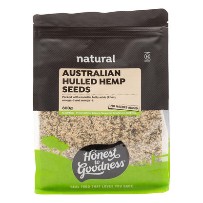 Honest To Goodness Hulled Hemp Seeds 200g Or 800g, Australian