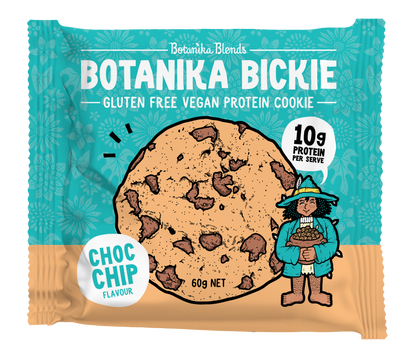 Botanika Blends Botanika Bickie Vegan Protein Cookie Single 60g  Or A Box Of 12 X 60g, Chocolate Chip Flavour