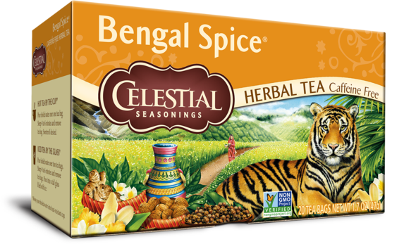 Celestial Seasonings Herbal Tea 20 Bags, Bengal Spice Caffeine Free