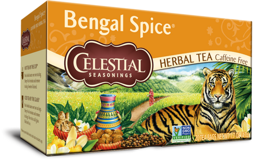 Celestial Seasonings Herbal Tea 20 Bags, Bengal Spice Caffeine Free