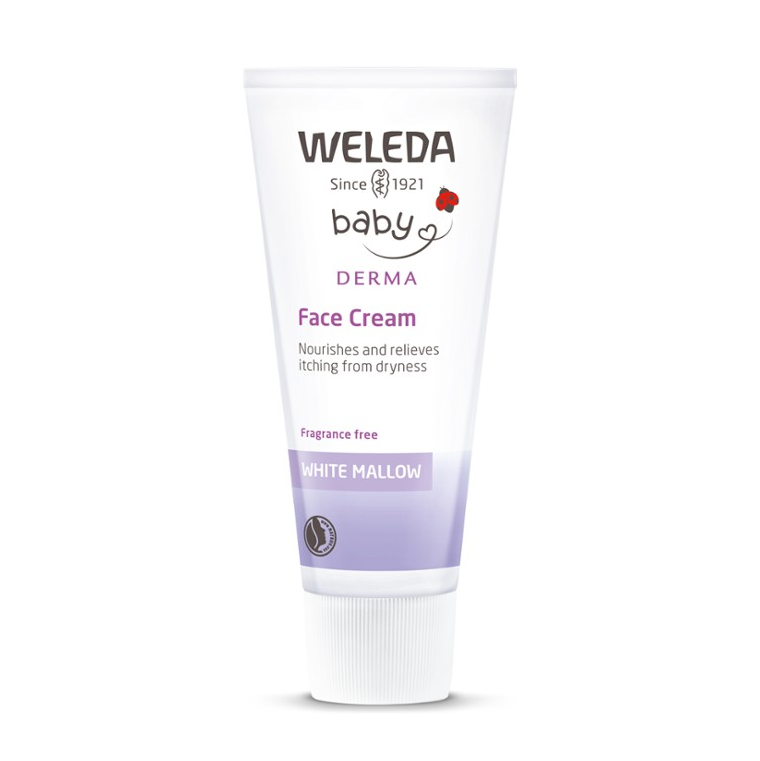 Weleda Baby Derma Face Cream 50ml, White Mallow {Nourishes & Relieves Itching From Dryness}