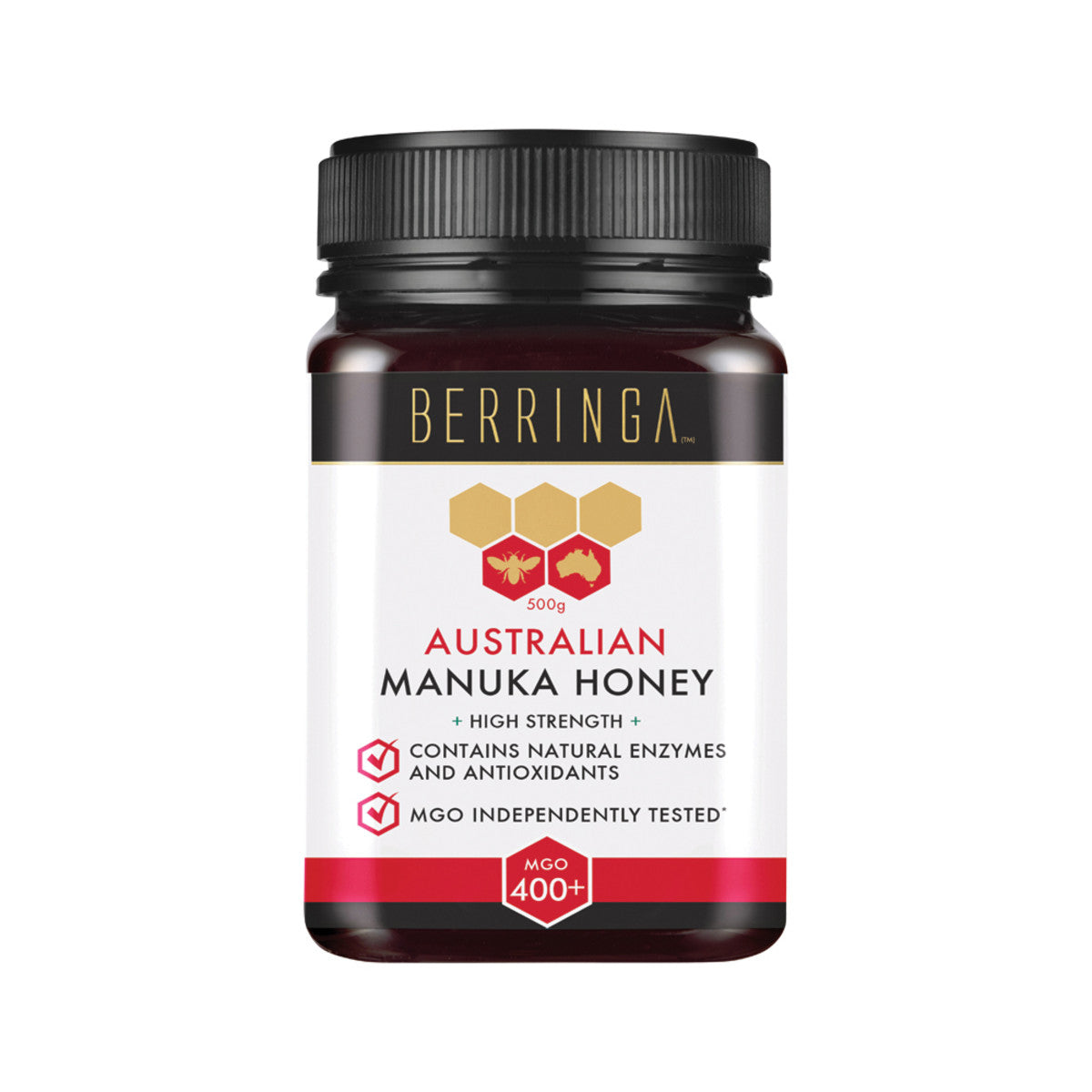 Berringa Australian Manuka Honey MGO 400+, 250g Or 500g Medium Strength