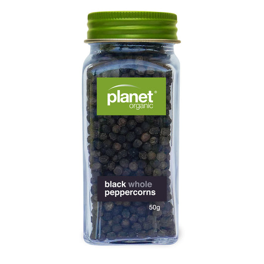 Planet Organic Black Whole Peppercorns 50g
