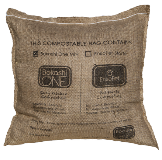 Bokashi Composting One Mix 4KG Compostable Bag {Extra Shipping May Apply}