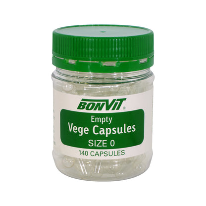 Bonvit Empty Capsules Size '0' 140 Or 300 Capsules, Vege