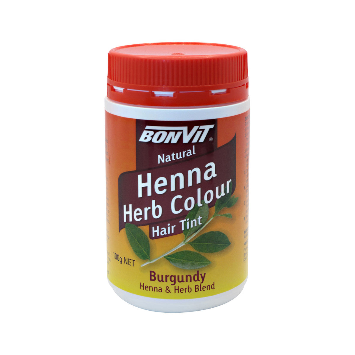 Bonvit Natural Hair Tint Henna Herb Colour 100g, Please Choose Your Colour From The List Below