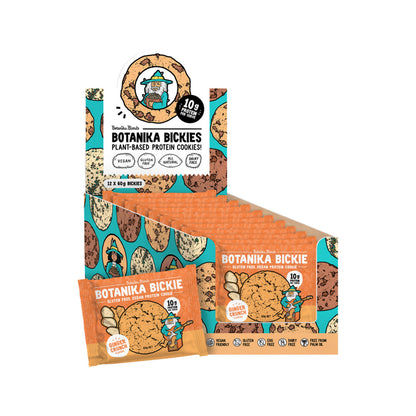 Botanika Blends Botanika Bickie Vegan Protein Cookie Single 60g Or A Box Of 12 X 60g, Ginger Crunch Flavour