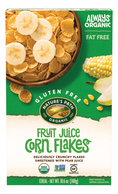 Nature's Path Fruit Juice Corn Flakes 300g, Certified Organic