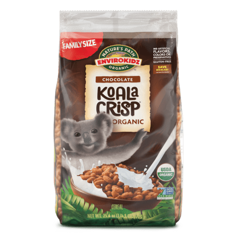 Nature's Path Envirokidz Chocolate Koala Crisp Eco Pack 725g, Certified Organic