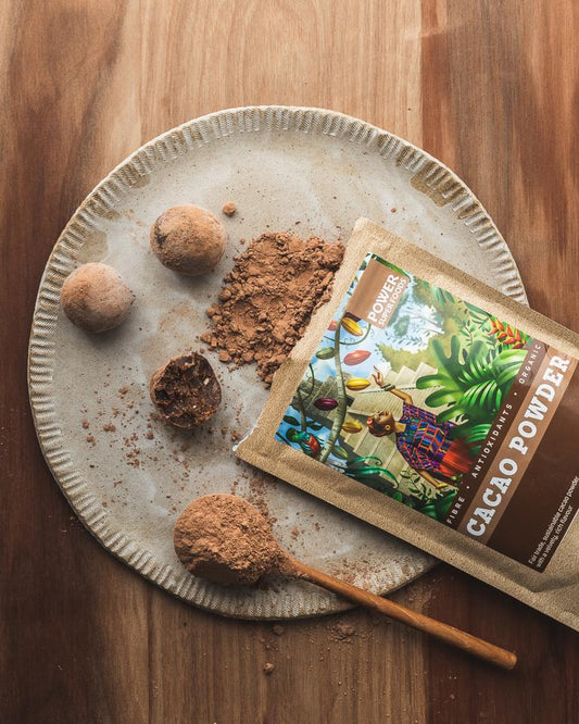 Power Super Foods Cacao Powder Kraft Bag, 125g Or 250g, Certified Organic