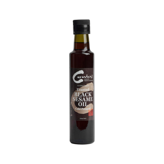 Carwari Toasted Black Sesame Oil 250ml, Certified Organic