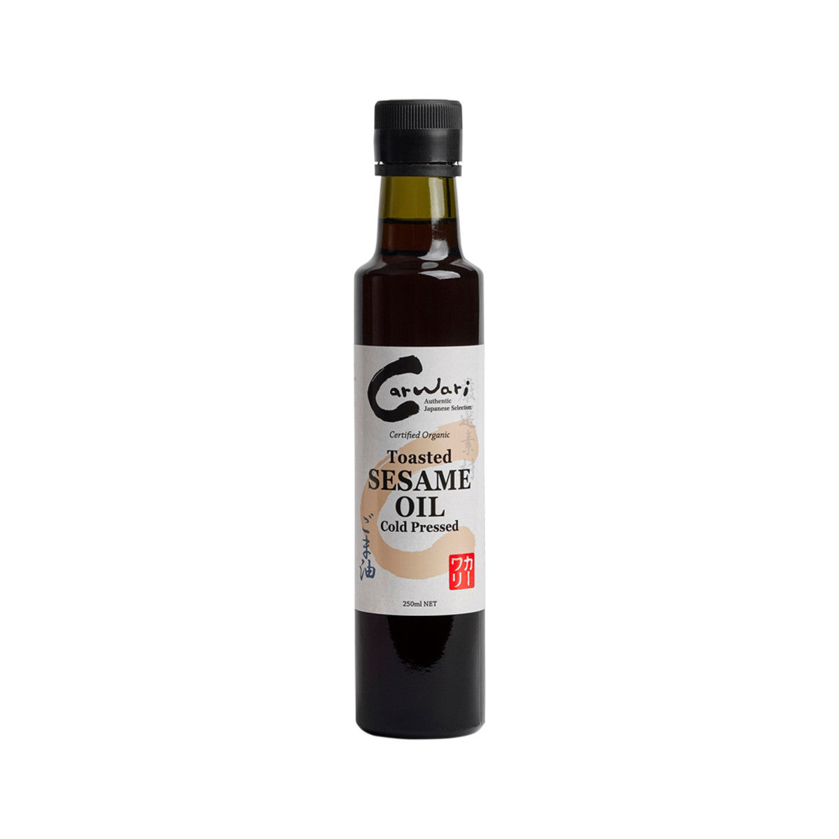Carwari Toasted White Sesame Oil 250ml, Certified Organic