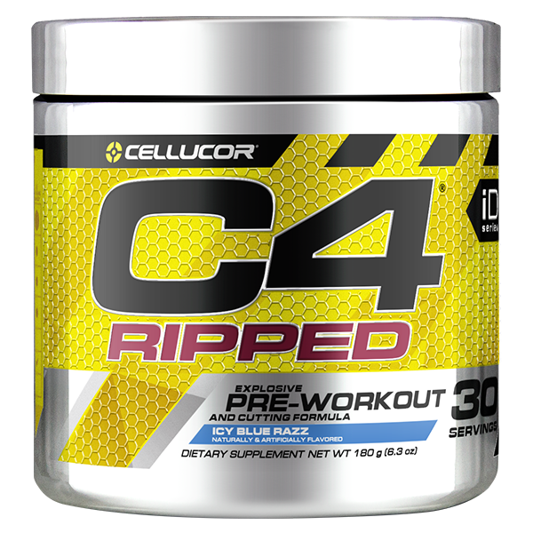 Cellucor C4 Ripped 30 Serves 180g, Blue Raspberry Flavour