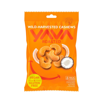 Yava Wild Harvested Cashews 35g Or 10x35g, Roasted Flavour