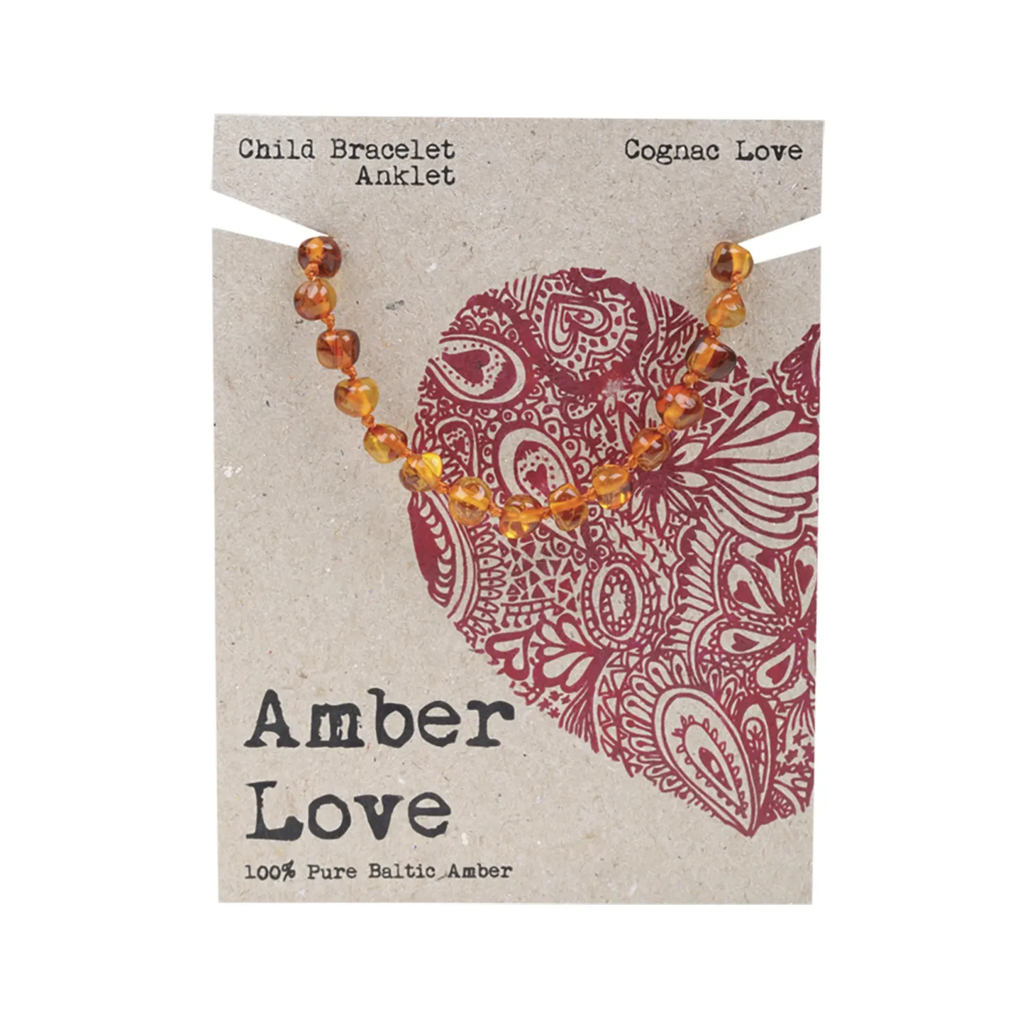 Amber Love 100% Baltic Amber, Children's Bracelet/Anklet 14cm, Please Choose Your Design