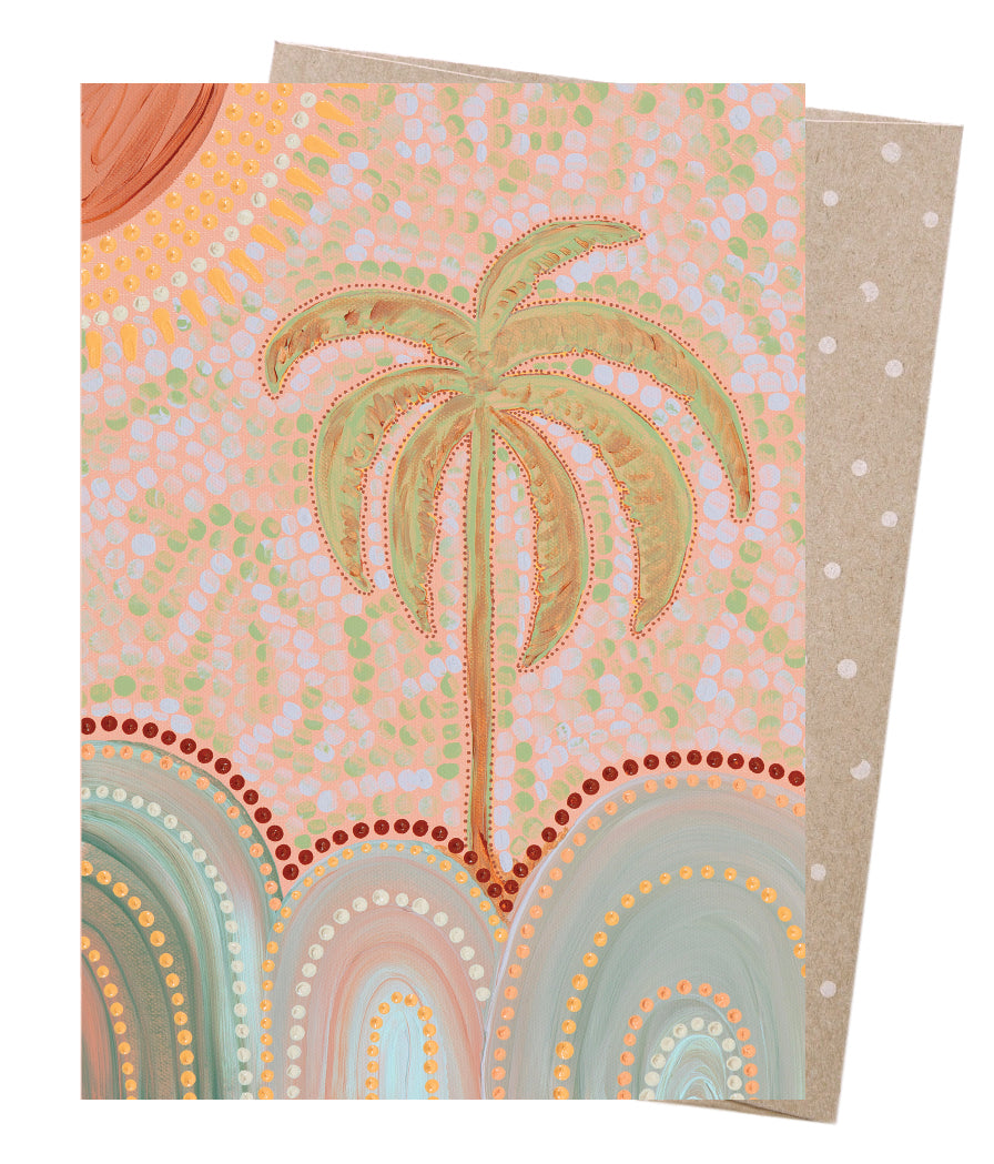 Earth Greetings Calming Country Card, Domica Hill Collection (Includes One Card & One Kraft Envelope)