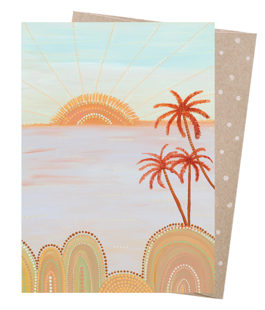 Earth Greetings Sand Hills & Salty Air Card, Domica Hill Collection (Includes One Card & One Kraft Envelope)