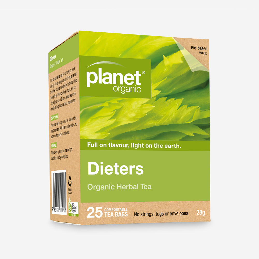 Planet Organic Herbal Tea 25 Tea Bags, Dieters Blend; Kickstart Your Metabolism