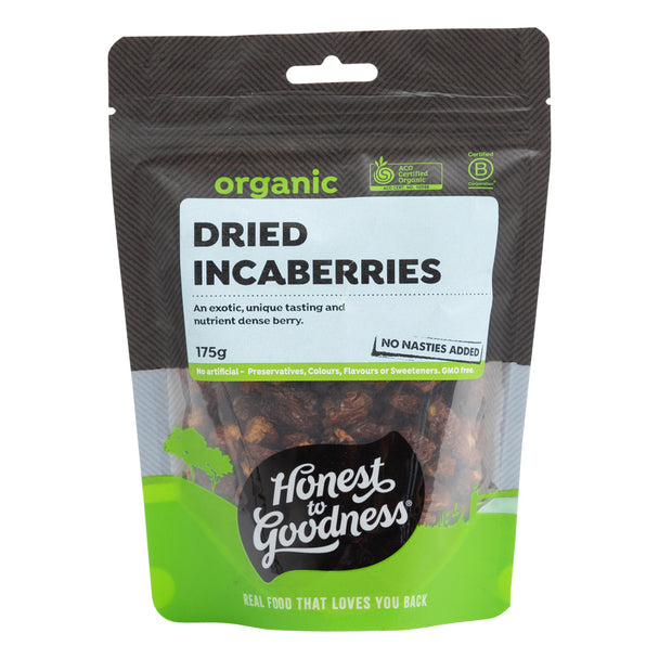 Honest To Goodness Dried Incaberries (Goldenberries) 175g, Australian Certified Organic
