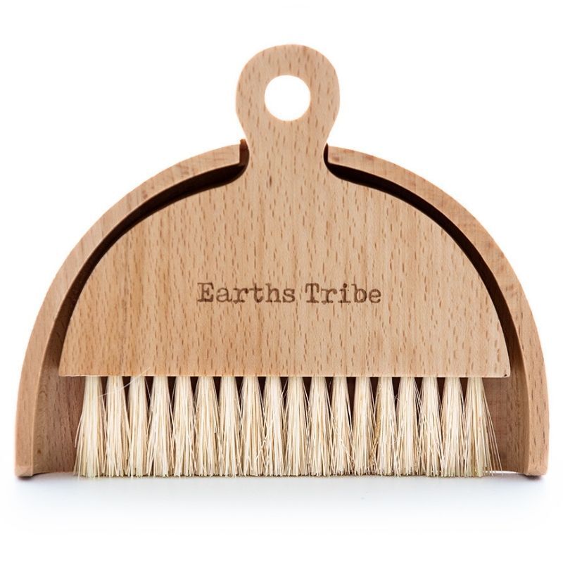 Earths Tribe Bamboo Table Brush & Dustpan