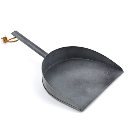 Eco Max Dustpan Grey Galvanized Iron, 100% Natural & Plastic Free (Brush Not Included)