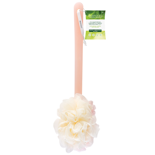 Eco Tools 2 in 1 EcoPouf Bath Brush, Lathering and Cleansing