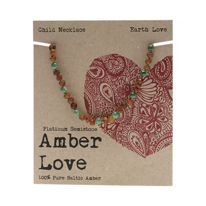 Amber Love 100% Baltic Amber, Children's Necklace 33cm, Please Choose Your Design