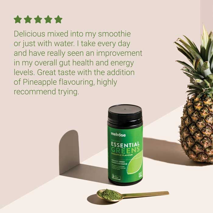 Melrose organic essential greens 2025