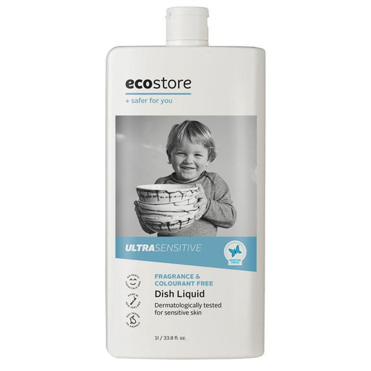 Ecostore Dish Liquid Ultra Sensitive 500ml Or 1L, Fragrance & Colourant Free