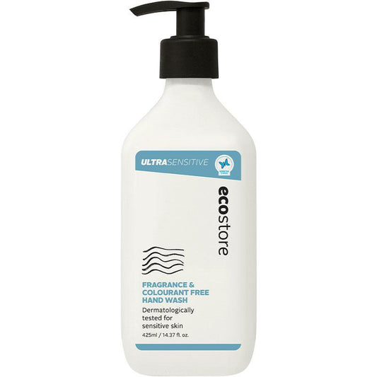 Ecostore Hand Wash Ultra Sensitive 425ml, Fragrance & Colourant Free