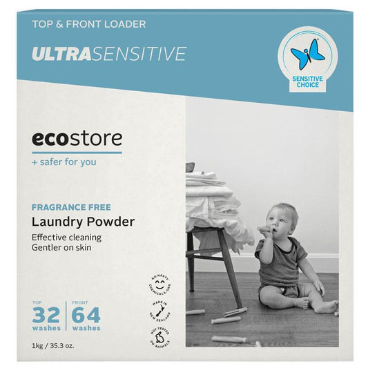 Ecostore Laundry Powder Ultra Sensitive 1kg, Fragrance Free