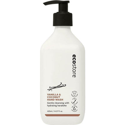 Ecostore Hand Wash Cleansing & Hydrating 425ml, Vanilla & Coconut Fragrance