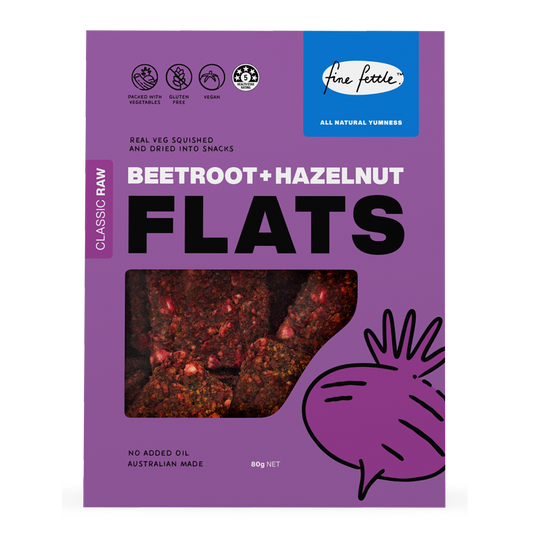 Fine Fettle Flats Crackers 80g, Beetroot & Hazelnut Flavour