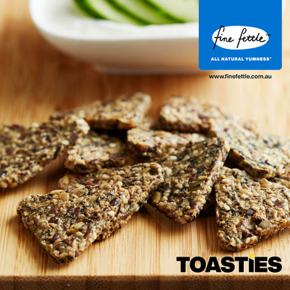 Fine Fettle Toasties Crackers 110g, Seaweed With 6 Wholesome Seeds