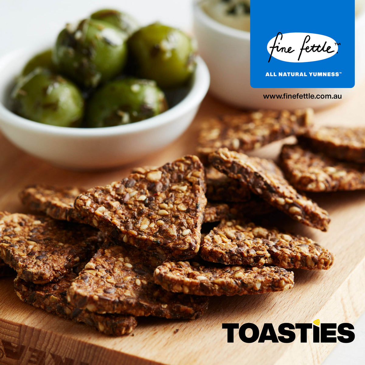 Fine Fettle Toasties Crackers 110g, Chipotle With 6 Wholesome Seeds