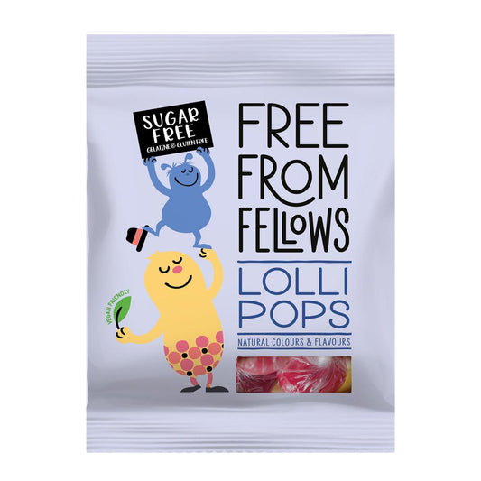 Free From Fellows Strawberry & Cola Lollipops, 100g Sugar Free