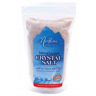 Nirvana Organics Himalayan Crystal Salt 250g, 500g Or 1Kg, Stone Ground Fine