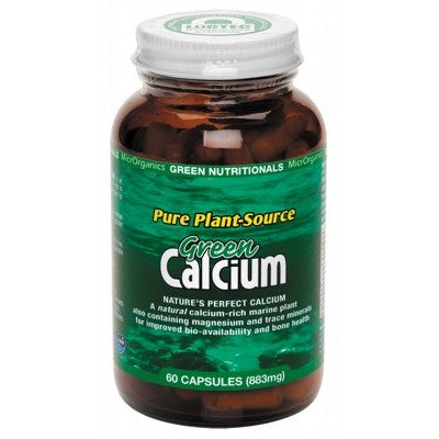 Green Nutritionals Plant Based Green Calcium (600mg) Vegan Capsules, 60 Or 240 Capsules; A Unique Source Of Natural Calcium