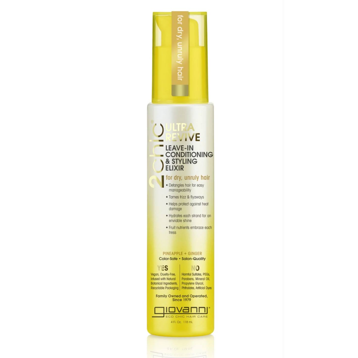 Giovanni 2Chic Ultra-Revive Anti-Frizz Serum 81mL, For Dry, Unruly Hair