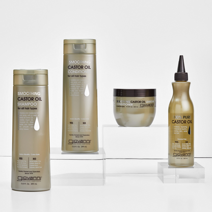 Giovanni Smoothing Castor Oil 250mL, Leaves Hair & Skin Feeling Beautifully Replenished